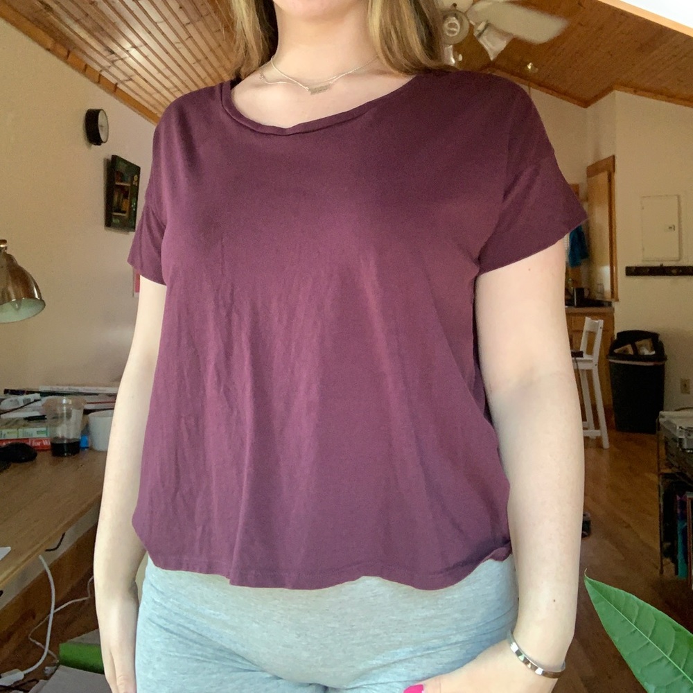 Everlane Maroon T Shirt